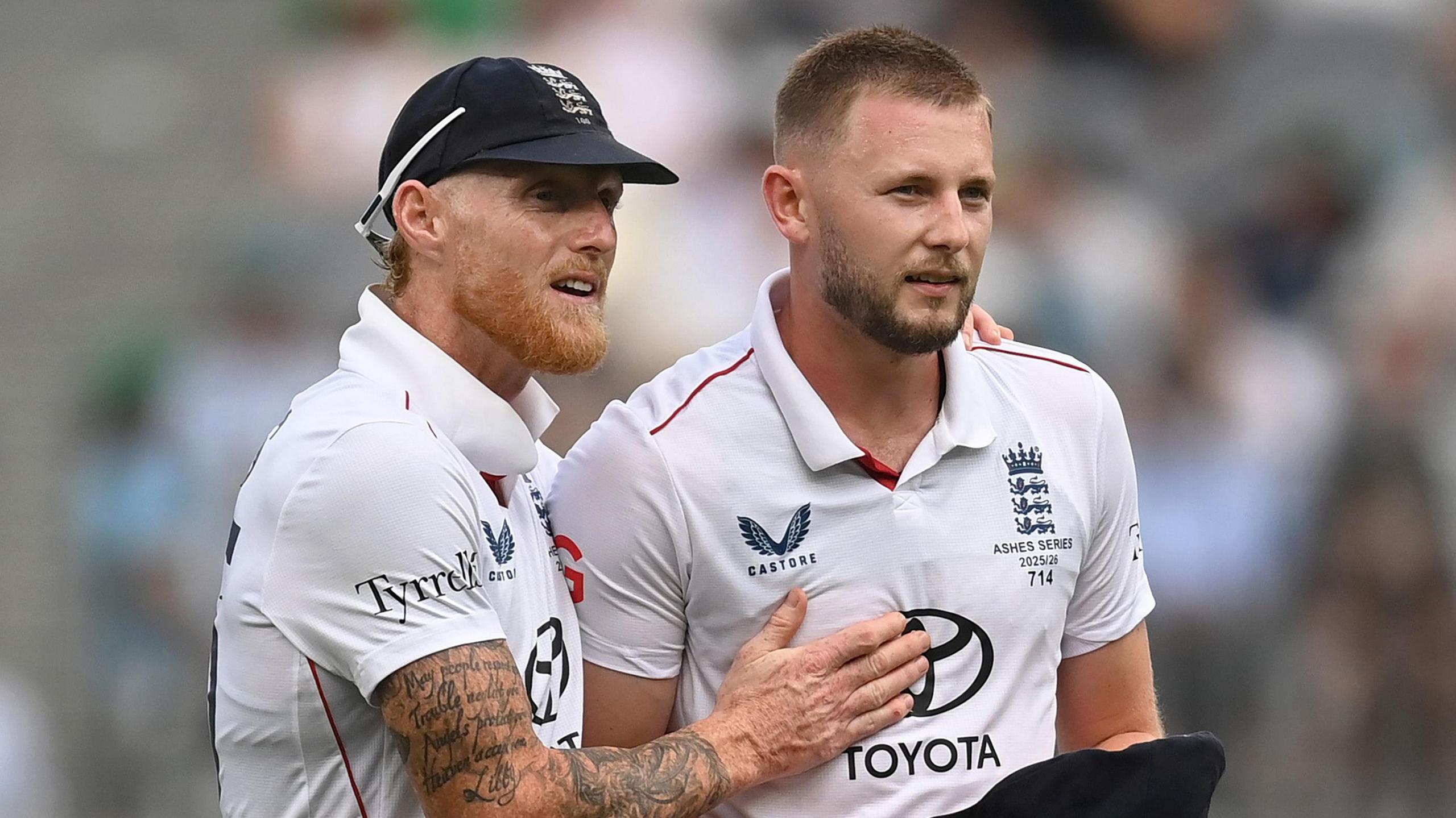 Ben Stokes and Gus Atkinson | Getty