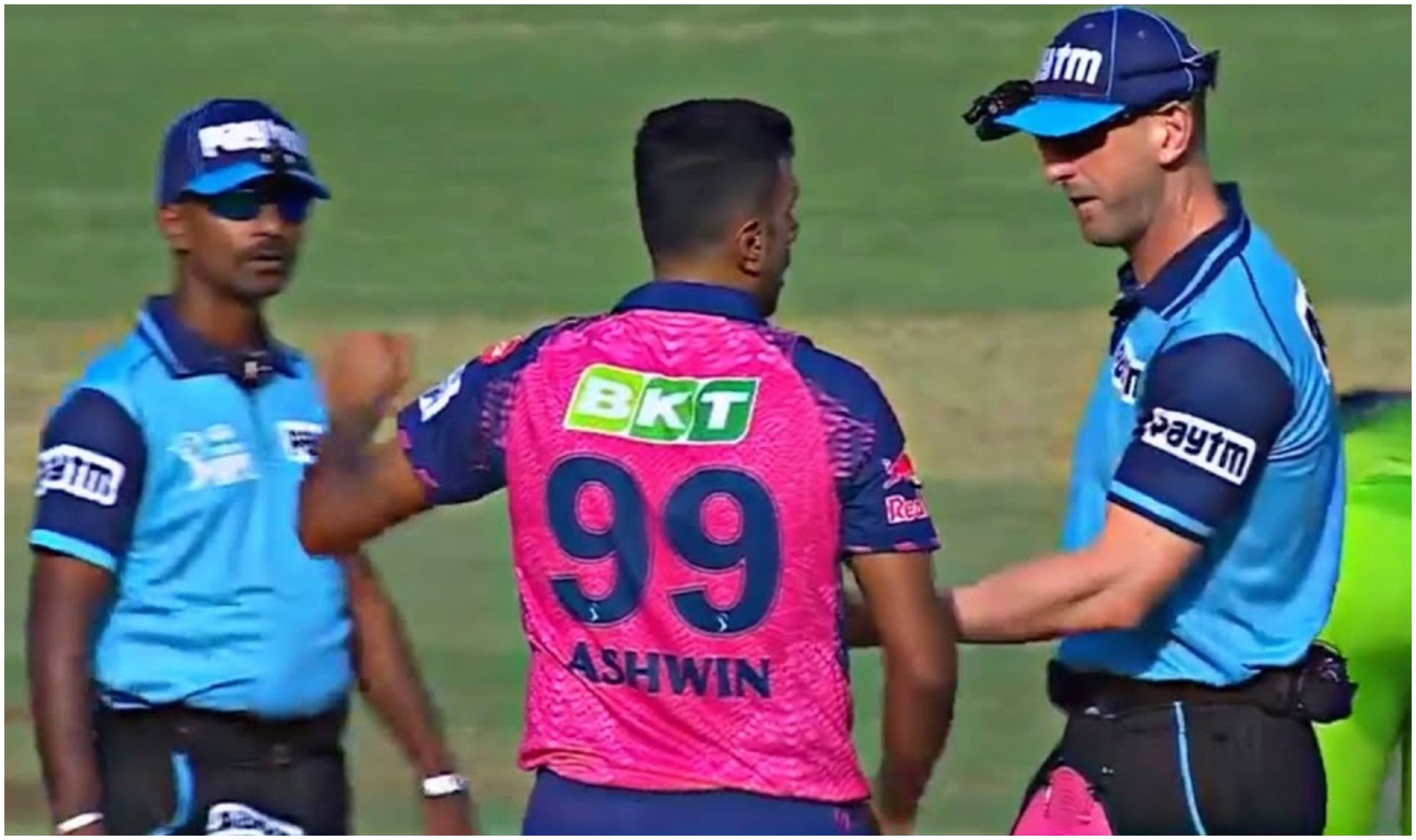 R Ashwin arguing with the umpires | BCCI-IPL