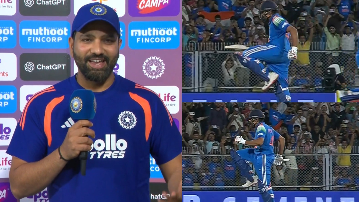 IND v WI 2026: WATCH- “It's not to be shared”- Rohit Sharma on his hopping celebration after his century in 2nd ODI v West Indies
