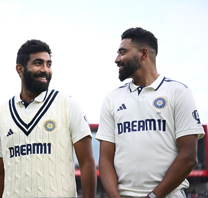 Jasprit Bumrah and Mohammed Siraj | Getty