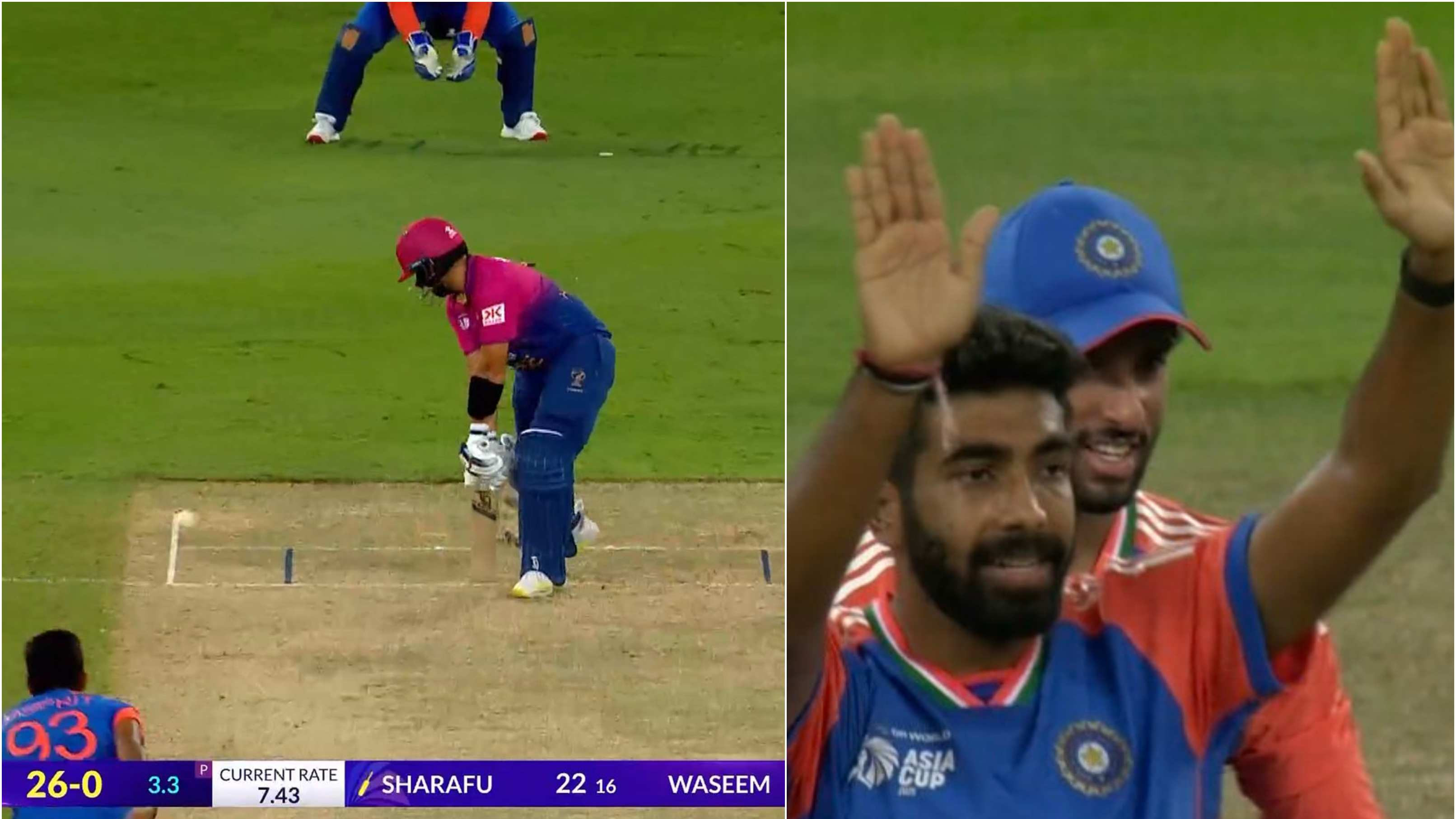 Asia Cup 2025: WATCH - Jasprit Bumrah cleans up UAE opener Alishan Sharafu with a searing yorker