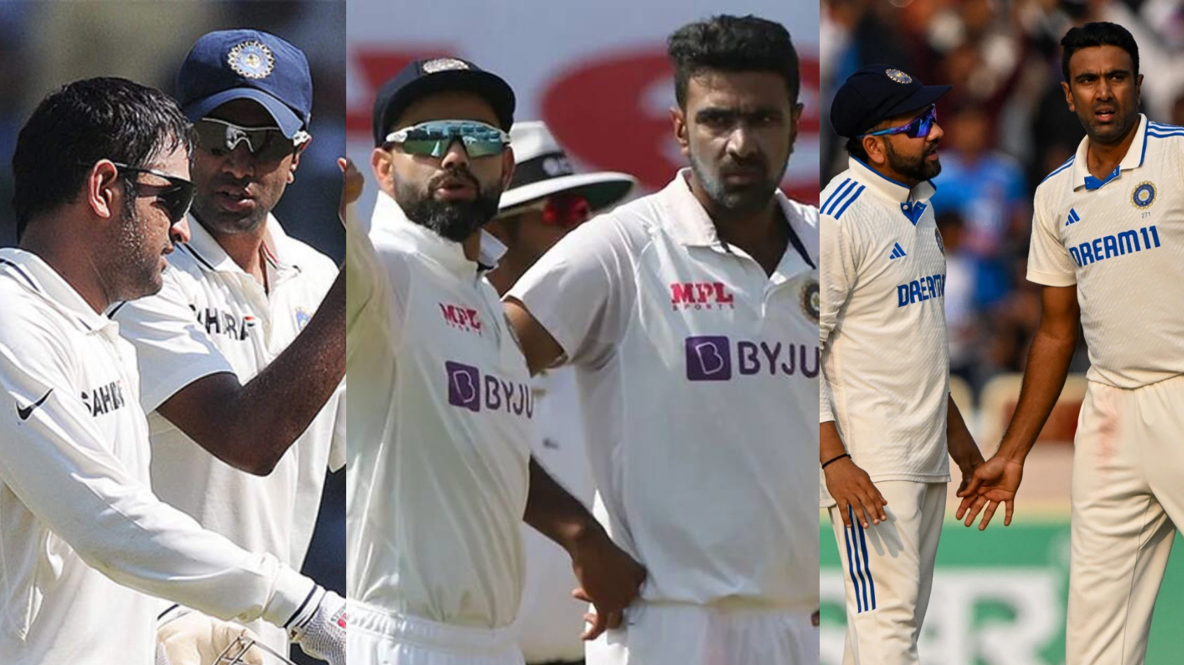 ‘MS Dhoni gave stability, Virat Kohli inspires, Rohit Sharma tactically strong’- R Ashwin on his India captains