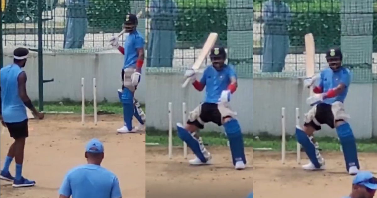 Virat Kohli's funny four signal in nets | Twitter