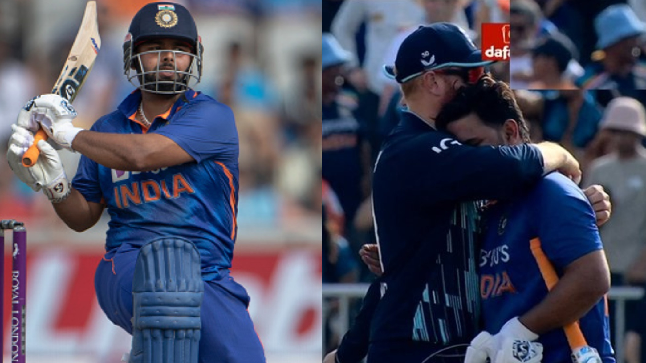 ENG v IND 2022: Twitterati reacts as Jonny Bairstow gives a big hug to Rishabh Pant after India wins 3rd ODI