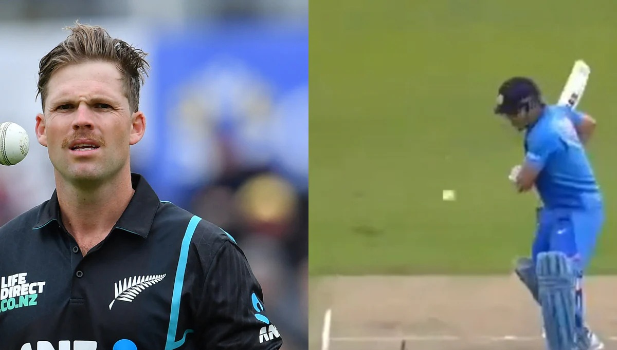 Lockie Ferguson and MS Dhoni | X