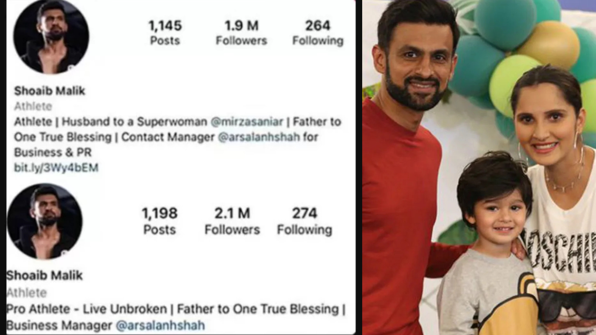 Shoaib Malik changes Instagram bio fueling the rumors of divorce with India’s Sania Mirza