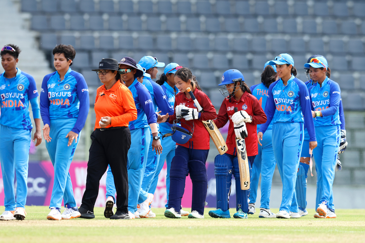 India outplayed Thailand in the first semi-final (Pic Source: Asian Cricket Council)