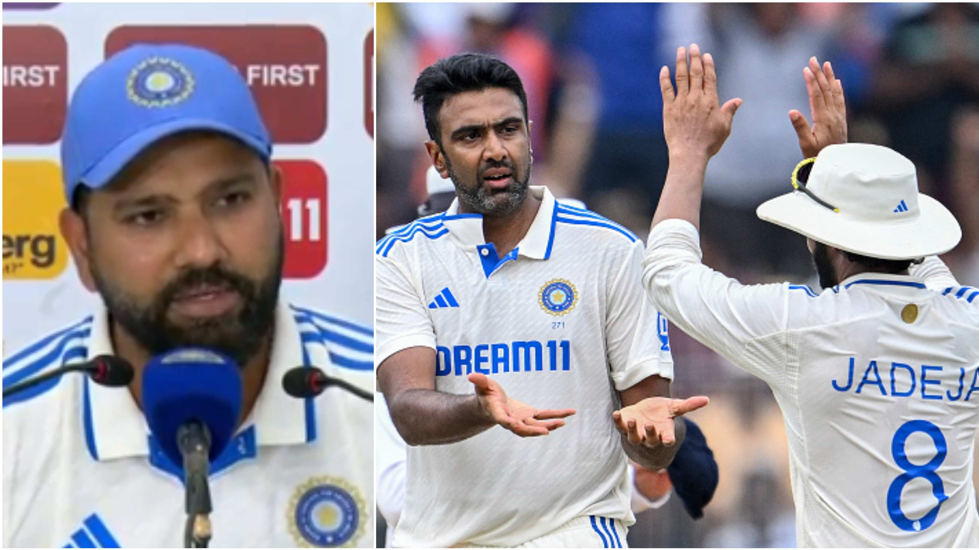 IND v NZ 2024: “Too much expectation on those two guys,” Rohit Sharma defends Ashwin, Jadeja after home Test series loss