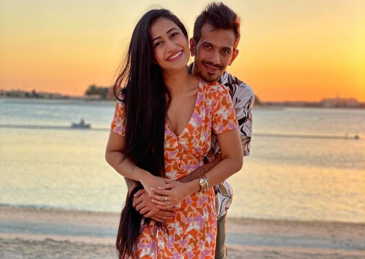 Yuzvendra Chahal with fiancee Dhanashree Verma | Instagram