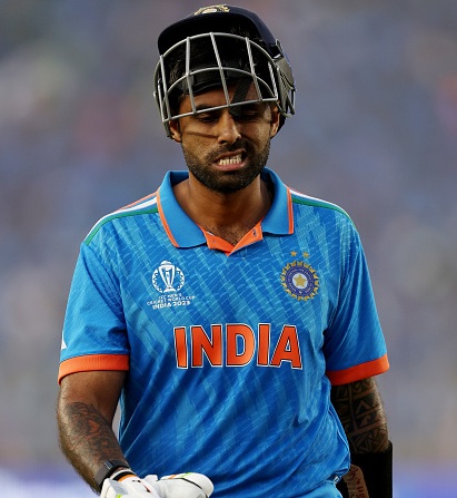 Suryakumar Yadav managed 773 runs in 37 ODIs with only four fifties for India| Getty