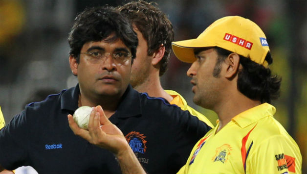 MS Dhoni with Gurunath Meiyappan, who was later arrested for betting on IPL matches  | AFP