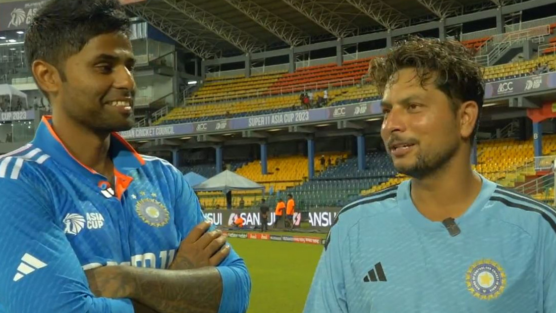 Asia Cup 2023: WATCH- Kuldeep Yadav thanks Suryakumar Yadav for pep-talk before Sri Lanka game