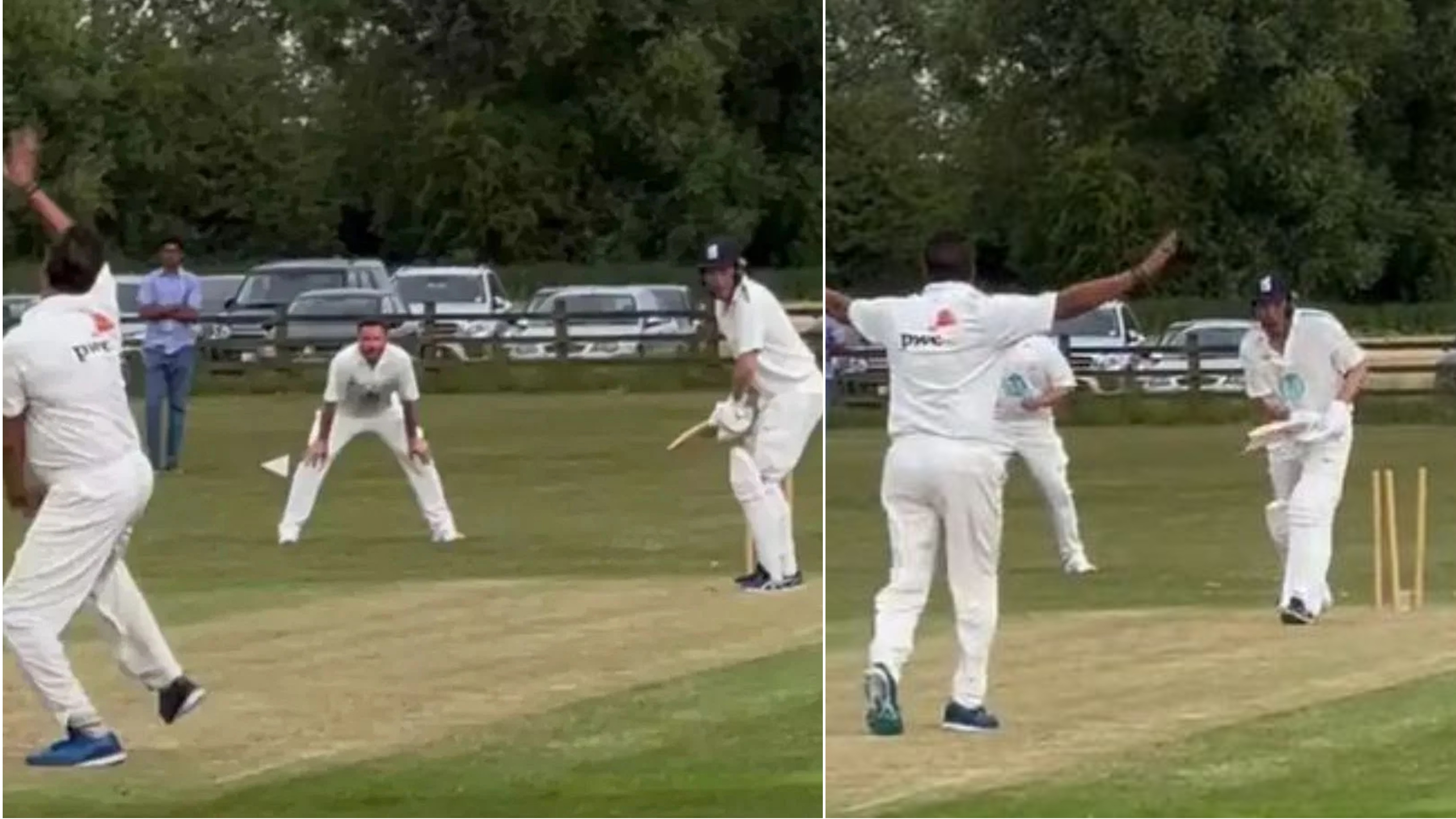 WATCH: Wasim Akram turns back the clock, cleans up Michael Atherton with a toe-crushing yorker