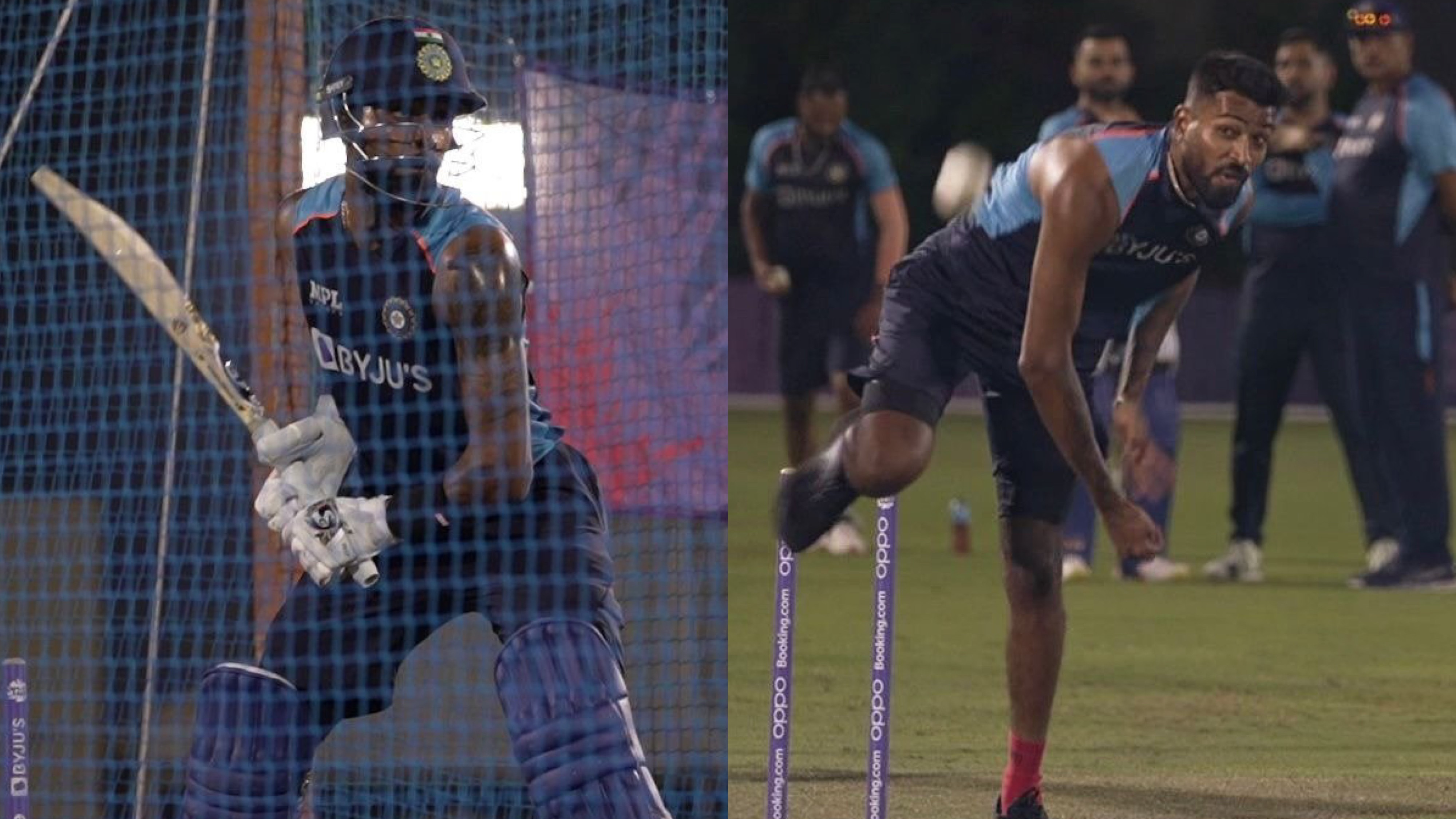 T20 World Cup 2021: BCCI shares latest pictures of Hardik Pandya's batting and bowling session