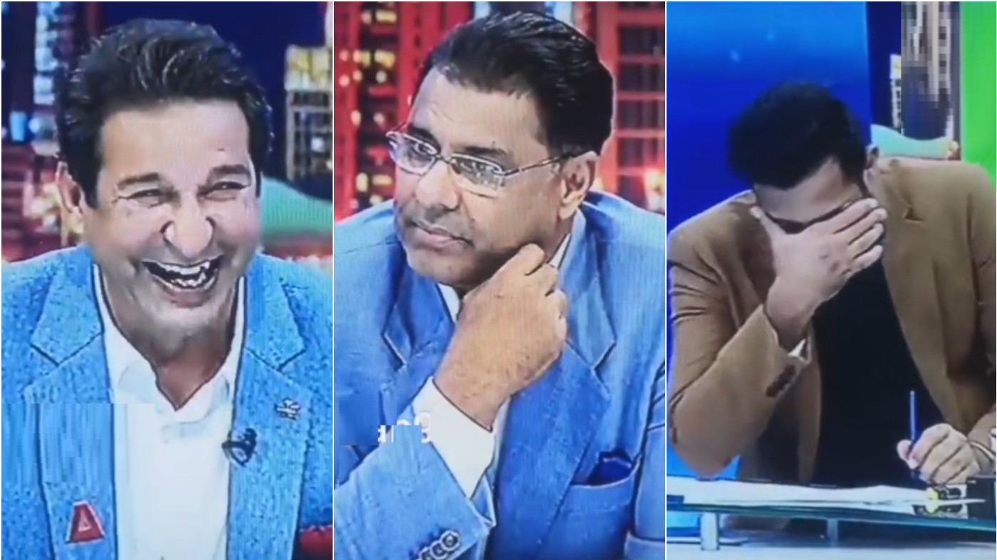 WATCH - Waqar Younis' hilarious goof-up leaves Wasim, Misbah, and Wahab in splits