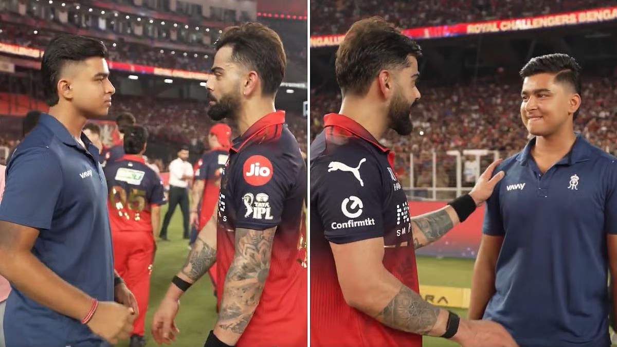 Virat Kohli and Vaibhav Sooryavanshi during the IPL 2026 Final| X
