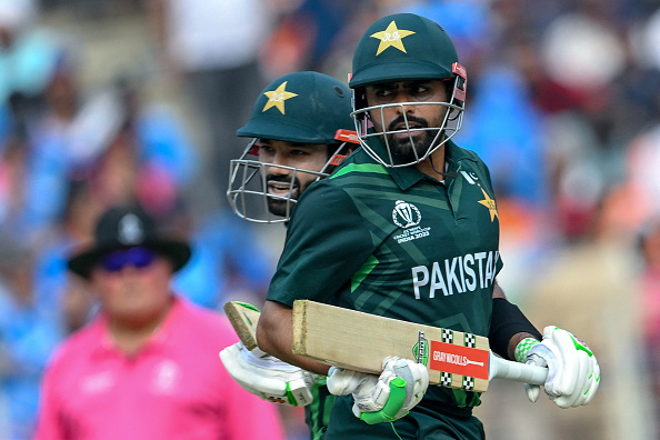 Babar (50) and Rizwan (49) added 82 runs for the third wicket | Getty