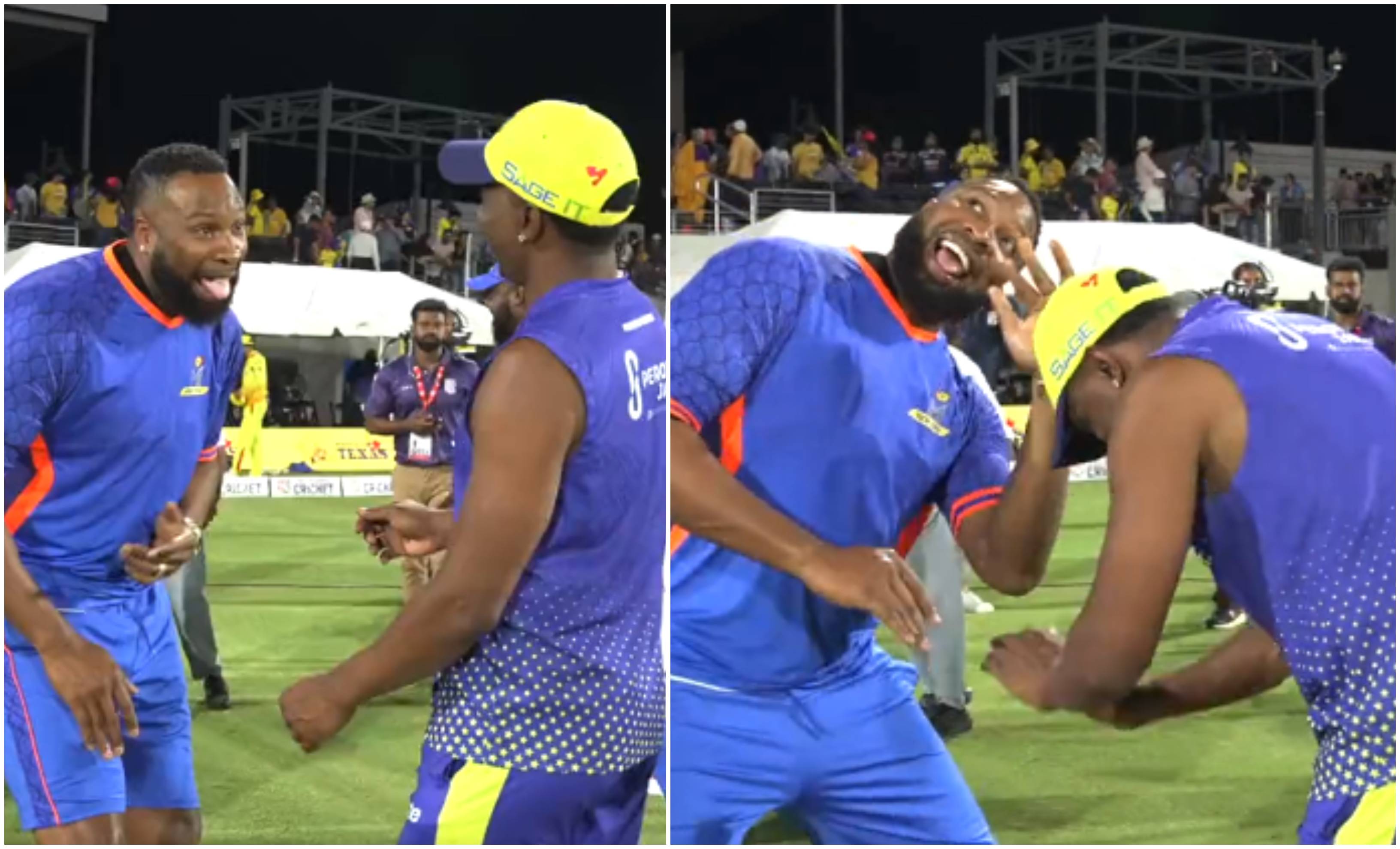 Kieron Pollard and Dwayne Bravo | Screengrab