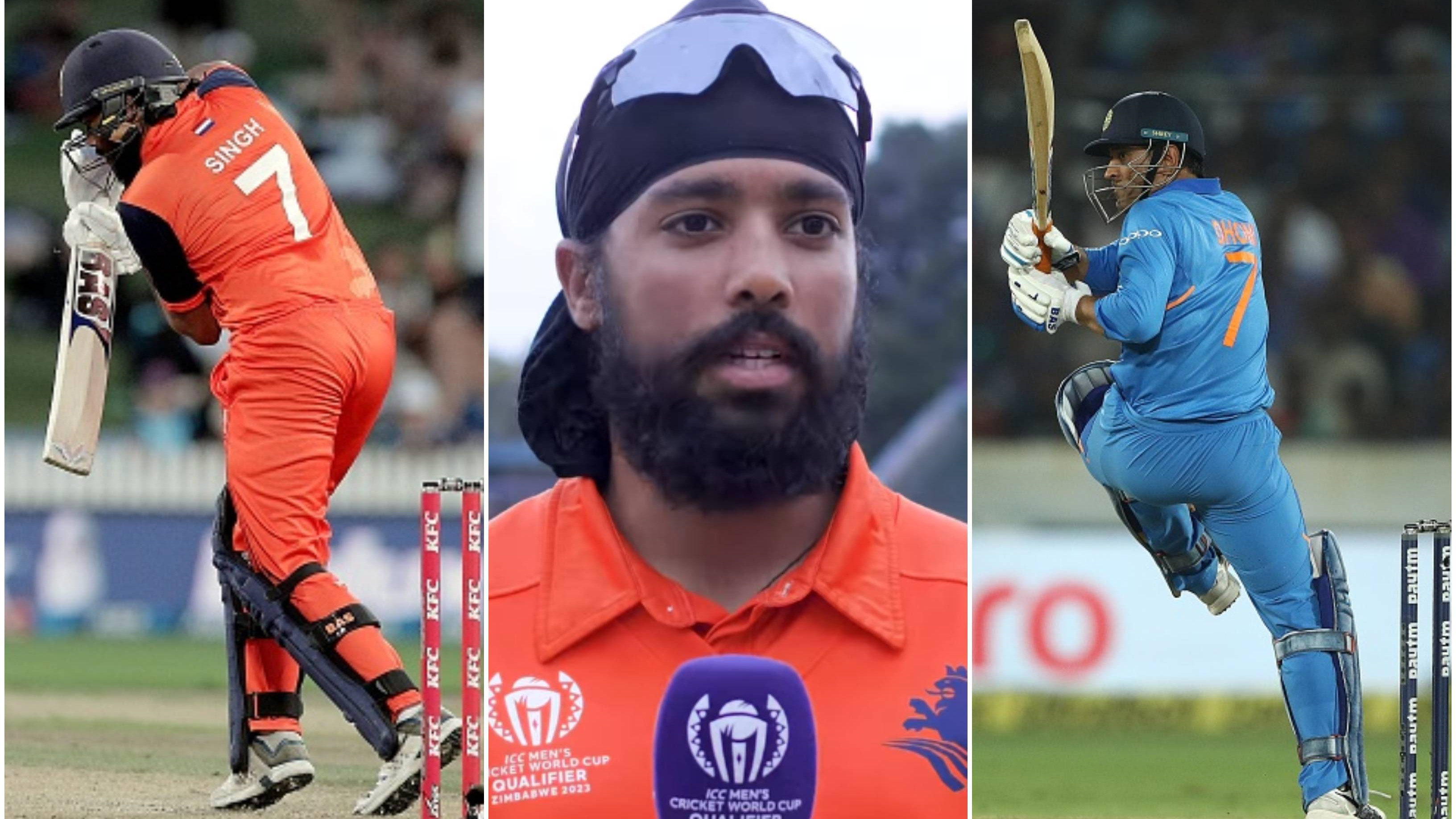 WATCH: “I have got Dhoni’s number,” Netherlands opener Vikramjit Singh reveals he gets a lot of comments on his No.7 jersey