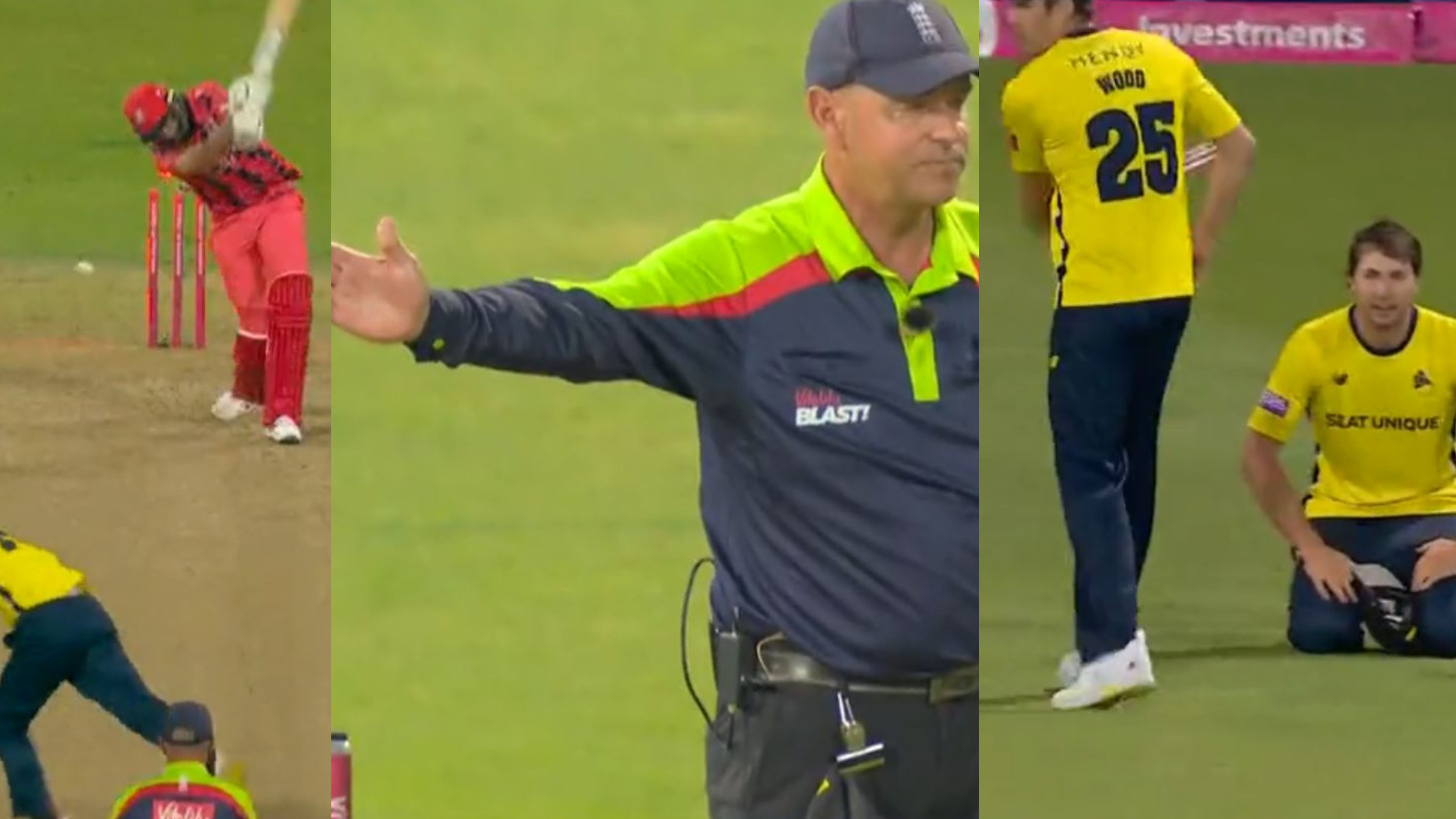 WATCH- No-ball drama ensues on last ball of the Vitality Blast final between Hampshire and Lancashire