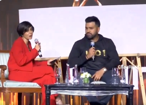 Rohit Sharma and Mandira Bedi | X