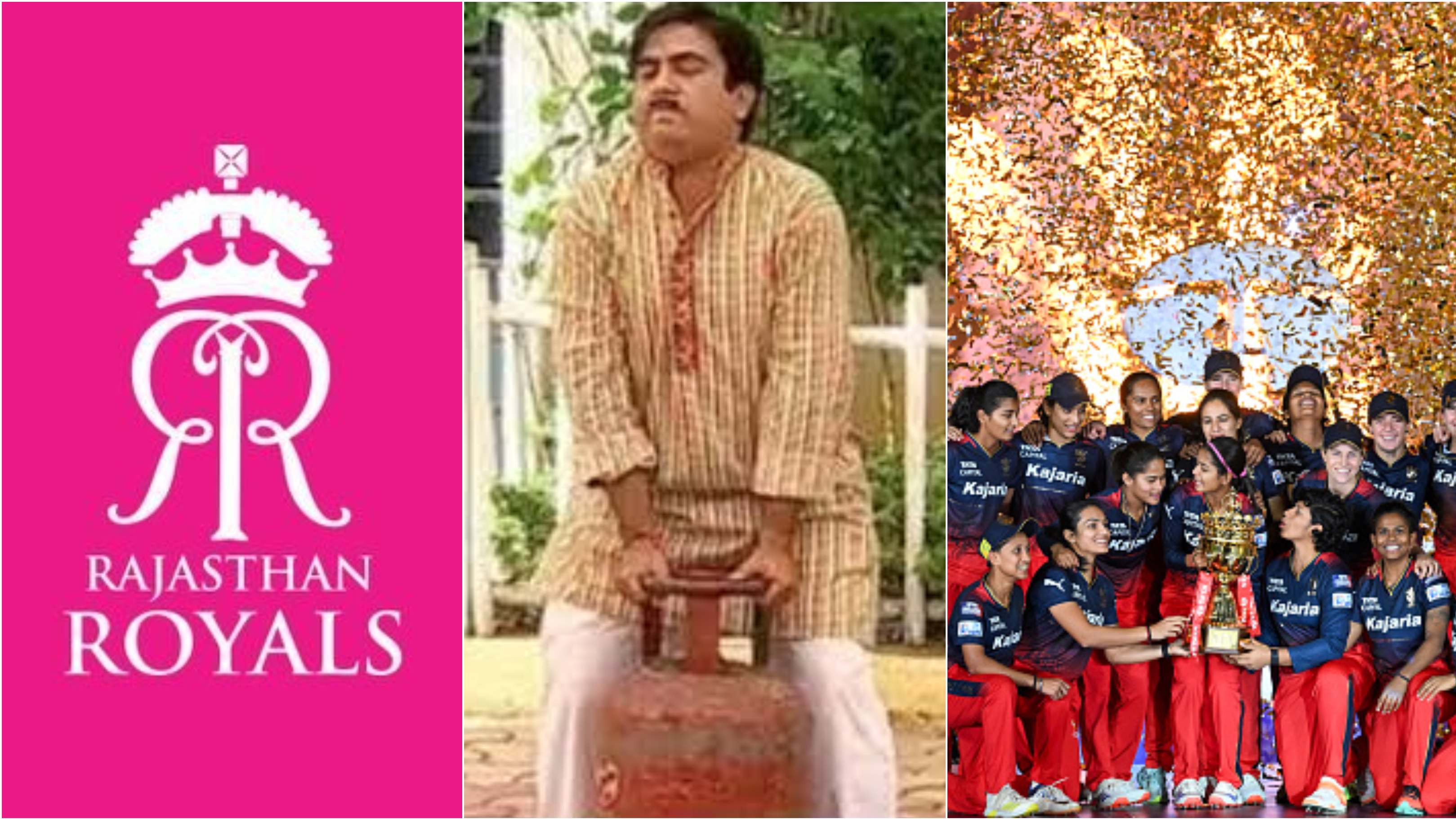 Rajasthan Royals' meme featuring Jethalal breaks the internet after RCB end trophy drought by winning WPL 2024