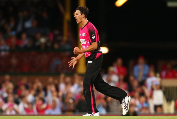 Mitchell Starc for the Sydney Sixers | Getty