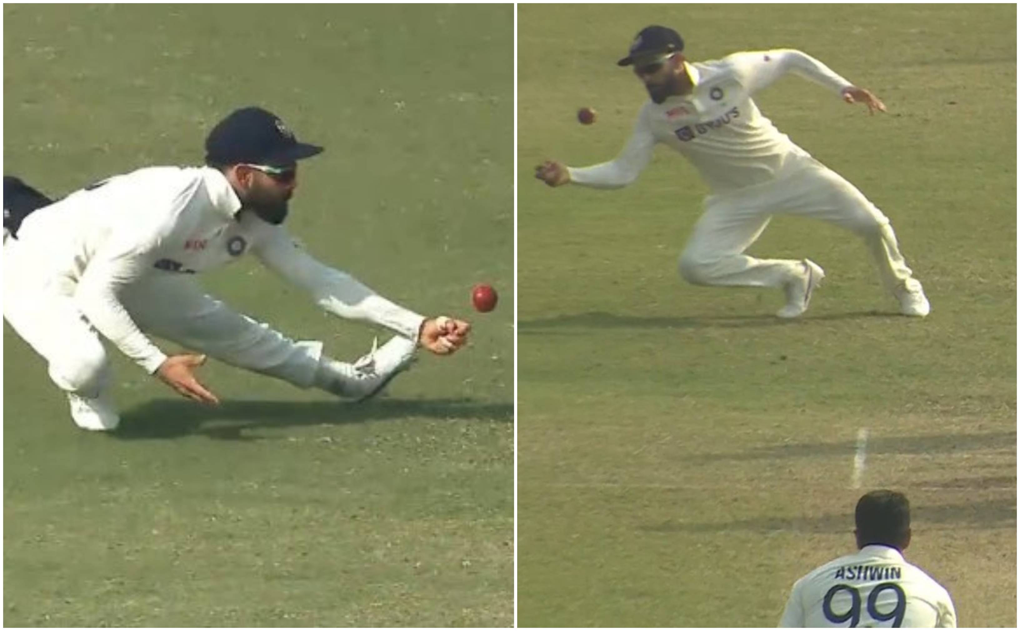 Virat Kohli's catching wasn't up to the mark | Screengrab