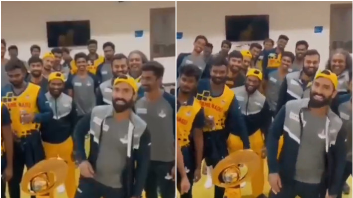 SMA Trophy 2021: WATCH - Dinesh Karthik and co dance on 'Vaathi Coming' after Tamil Nadu's title win 