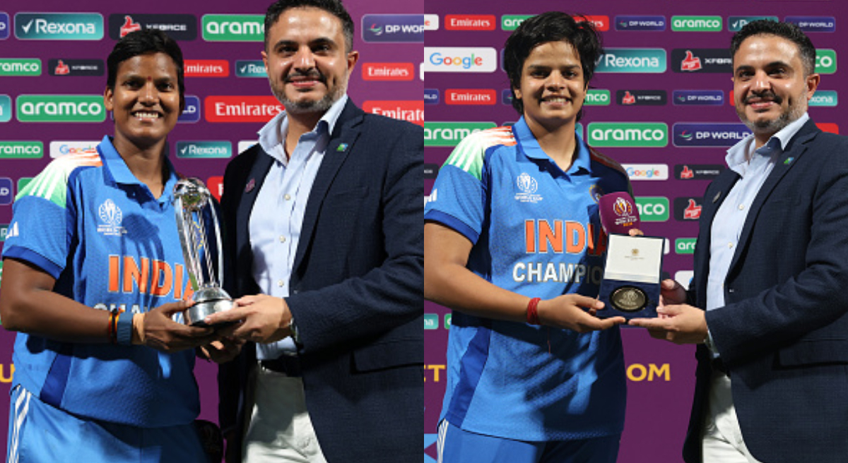 Shafali Verma- Player of the Match and Deepti Sharma- Player of the Tournament | Getty