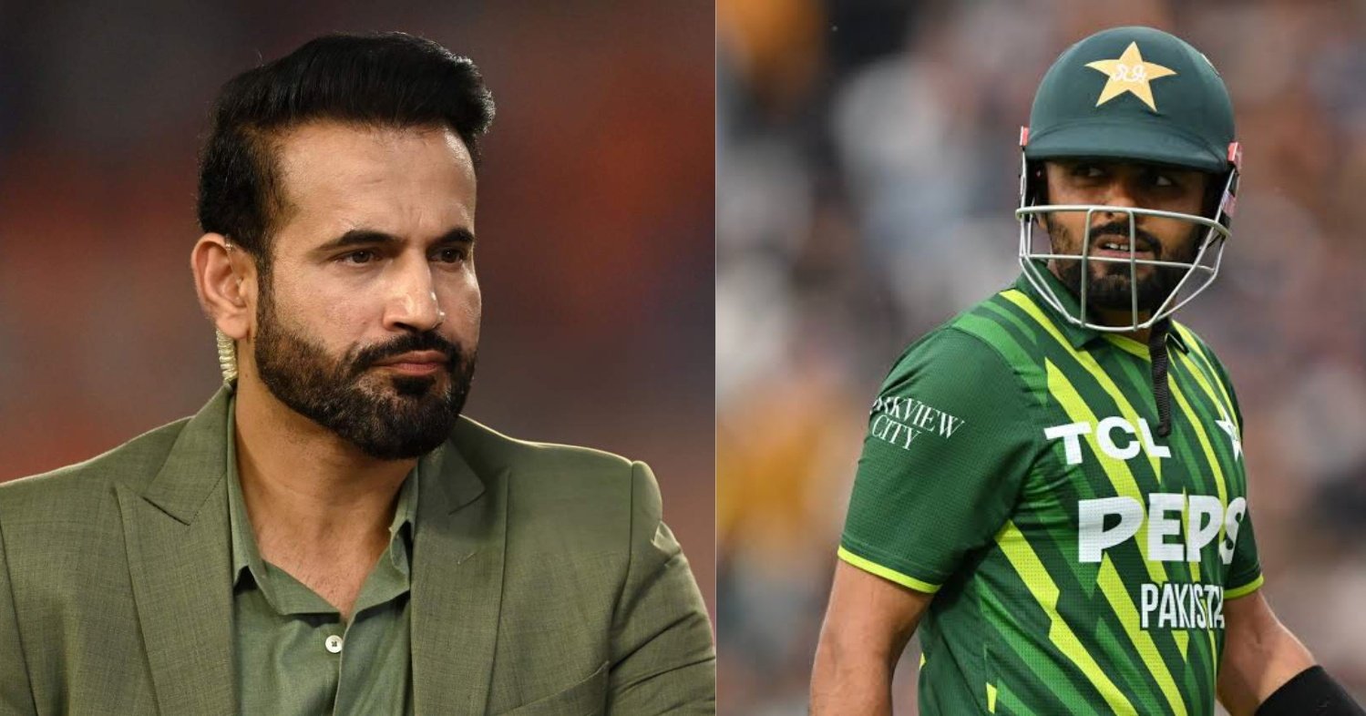 Irfan Pathan and Babar Azam | X