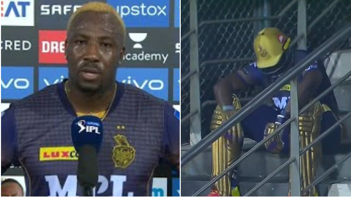 IPL 2021: Andre Russell opens up on why he sat on stairs for so long after dismissal