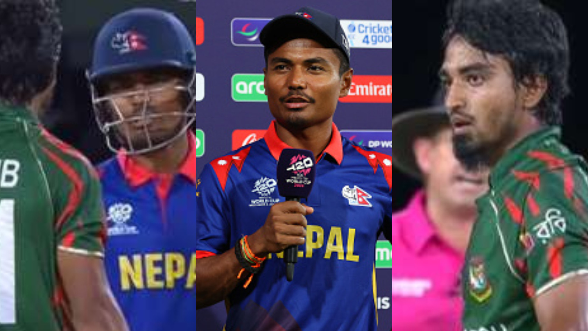 T20 World Cup 2024: WATCH- Rohit Paudel and Tanzim Hasan Sakib’s heated altercation; Nepal captain speaks on incident