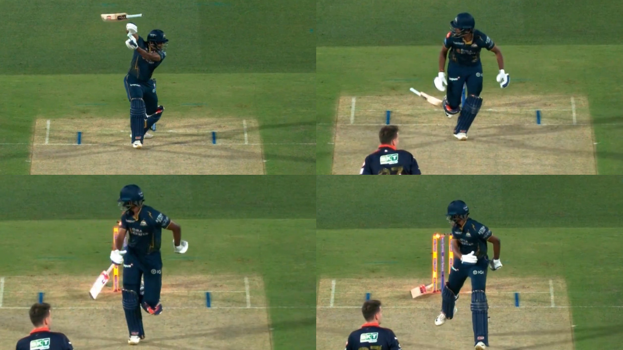 IPL 2026: WATCH- Sai Sudharsan’s unfortunate hit-wicket dismissal in RCB v GT Qualifier 1