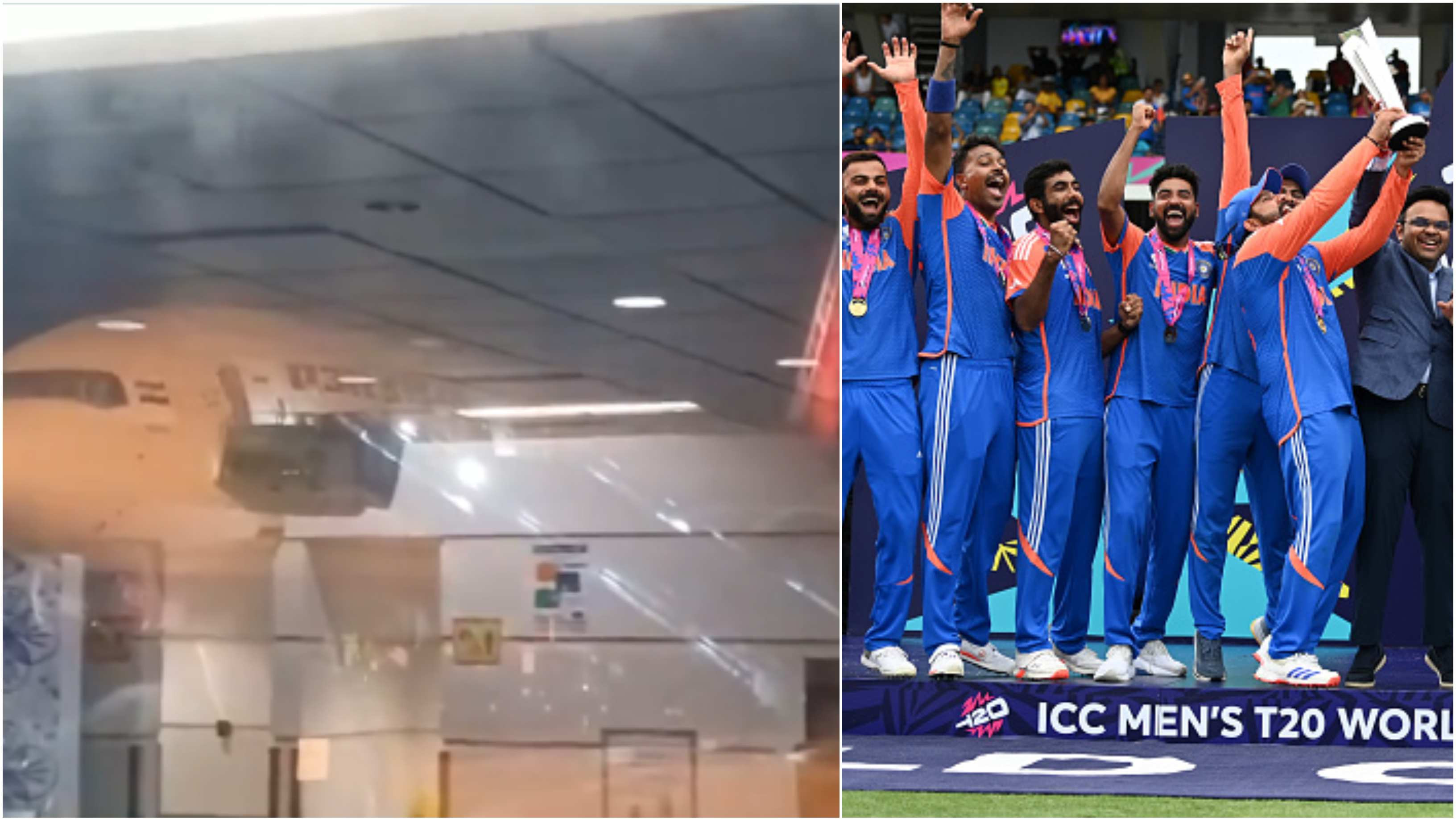 WATCH: Special Air India chartered flight arrive at Barbados Airport to bring T20 World Cup-winning Indian team home