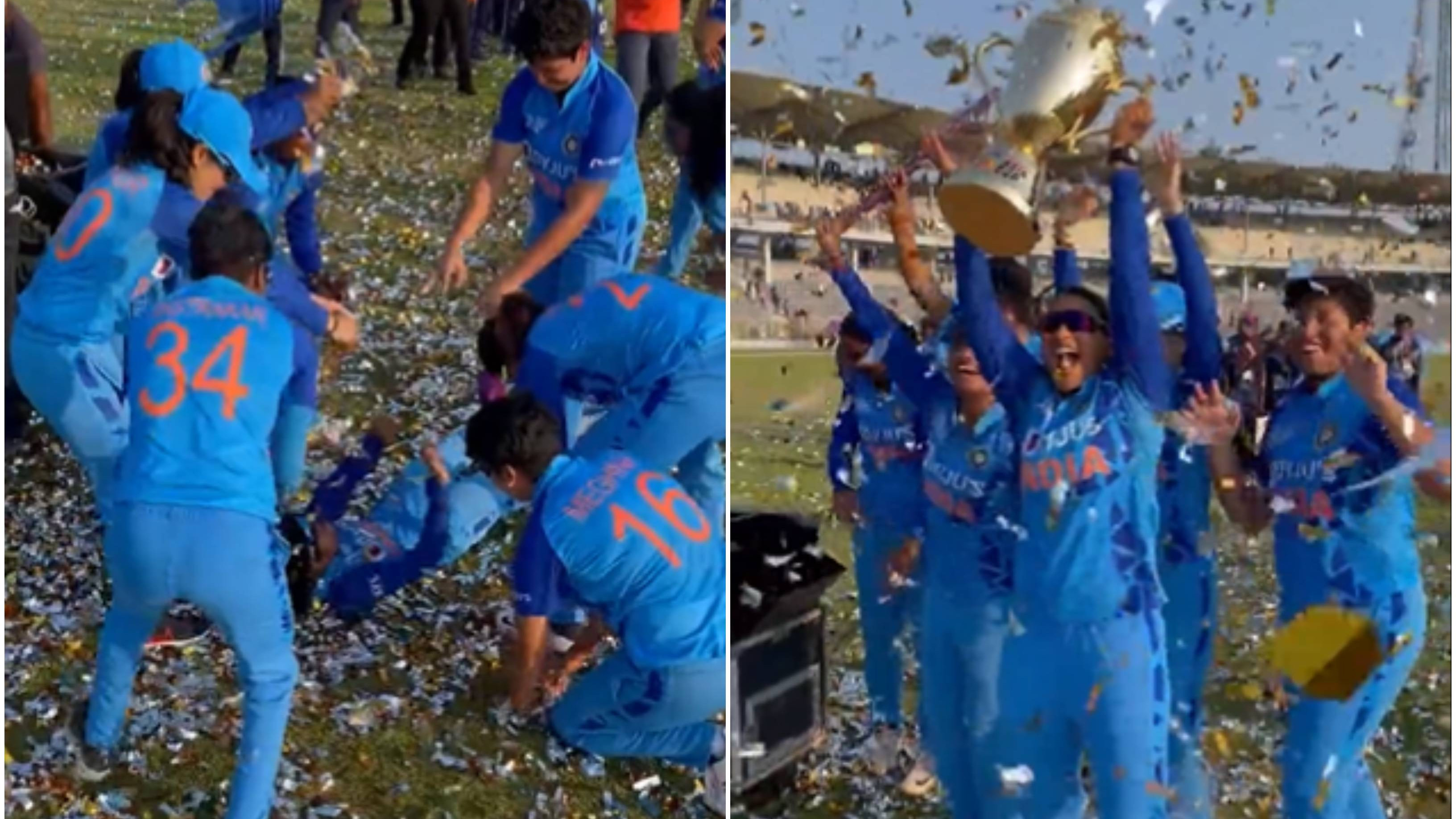 Women’s Asia Cup 2022: WATCH – Harmanpreet Kaur-led Indian team’s epic celebration after winning the trophy