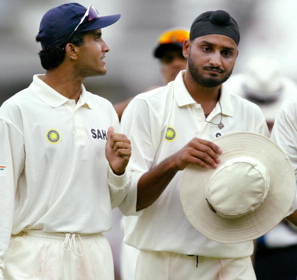 Harbhajan Singh and Sourav Ganguly | Getty 