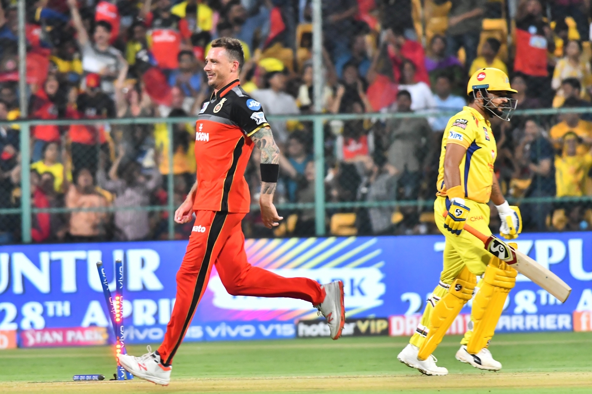 Dale Steyn celebrating a wicket for RCB | IANS