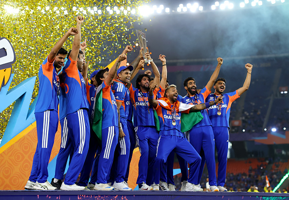 India became the first team to win the T20 World Cup three times | Getty