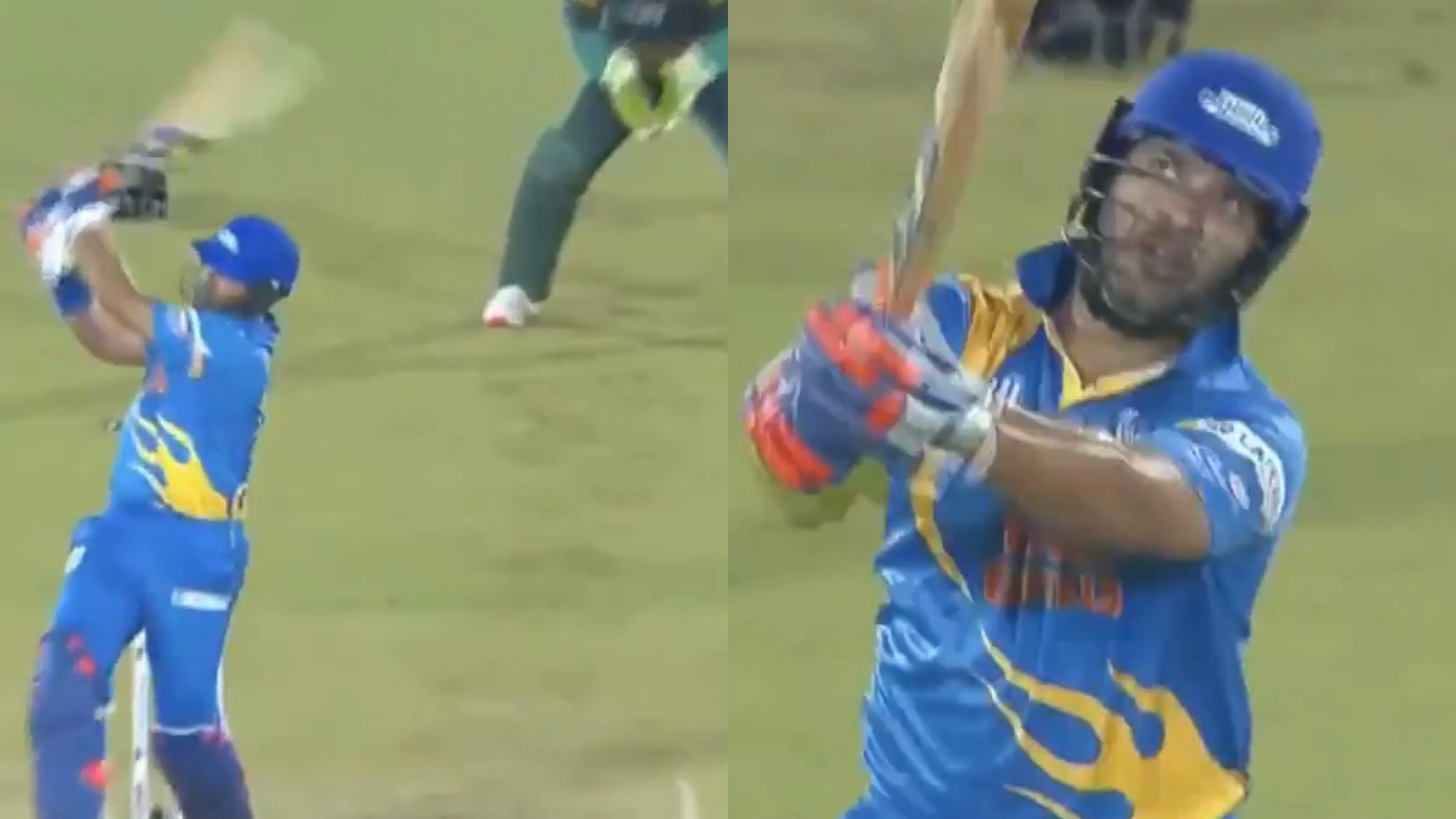 RSWS 2021: WATCH - Yuvraj Singh turns back the clock with 4 consecutive sixes off Zander de Bruyn