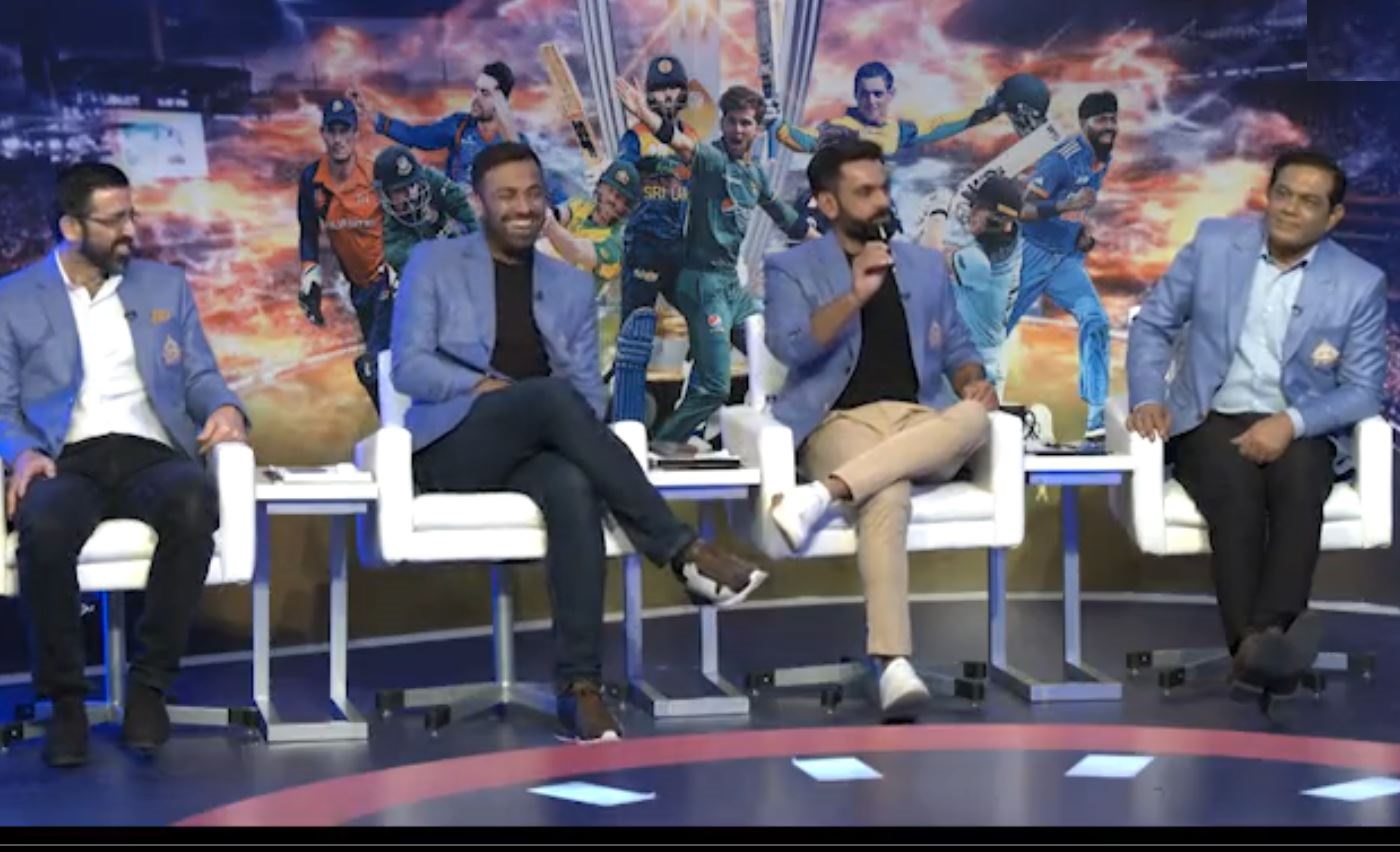 Mohammad Hafeez, Rashid Latif, Wahab Riaz and Bazid Khan | Geo Super Screengrab