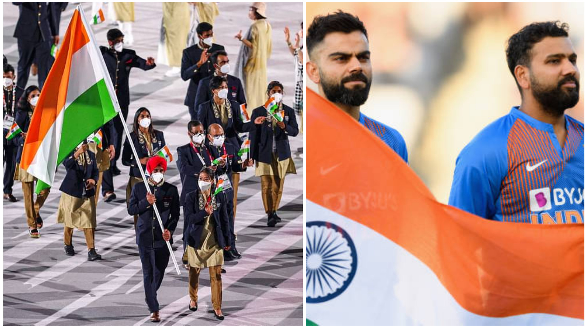Virat Kohli and Rohit Sharma congratulate India's Tokyo Olympics 2020 stars