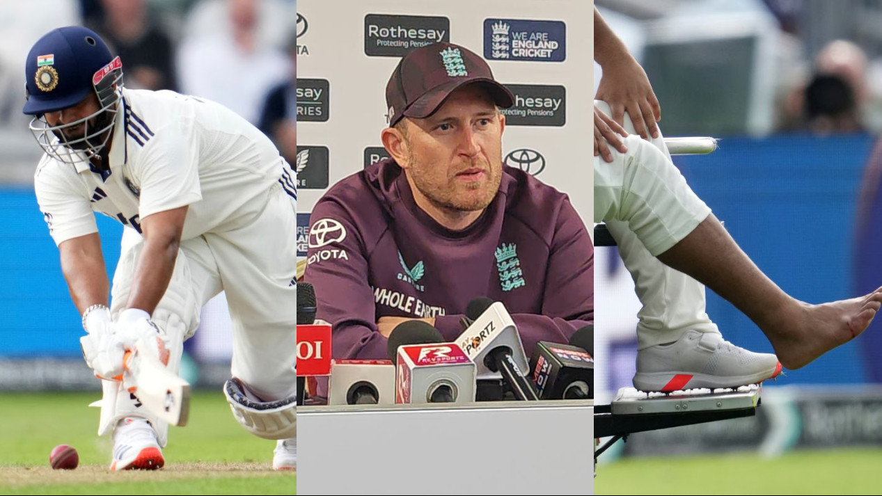 ENG v IND 2025: “Don't think we'll see him again”- Liam Dawson on Rishabh Pant’s foot injury in Manchester Test