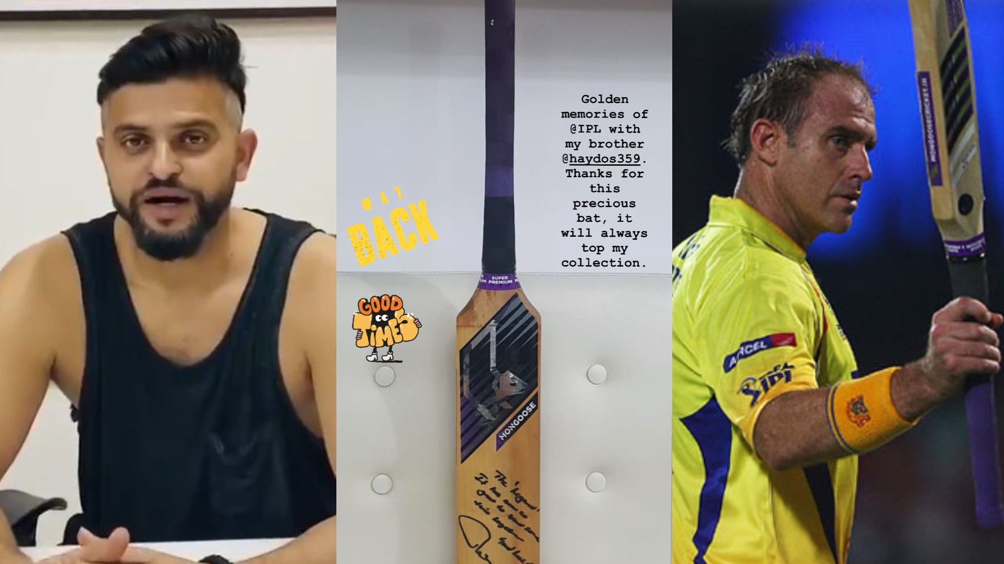 IPL: WATCH - Raina shares his favorite CSK memory; shows mongoose bat signed by Hayden