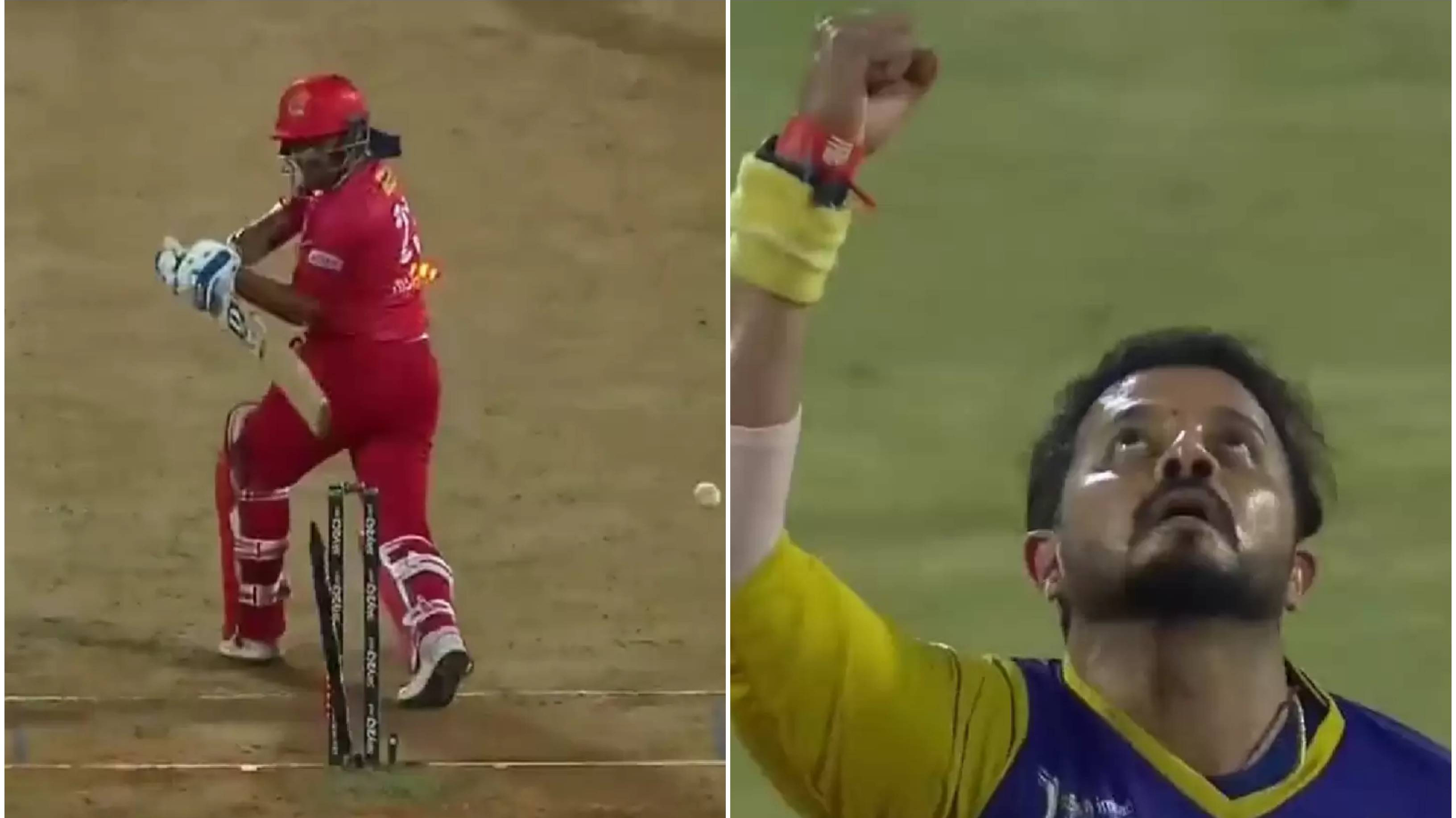 LLC T20 2022: WATCH - Sreesanth cleans up Tillakaratne Dilshan with a ripper in Legends League Cricket