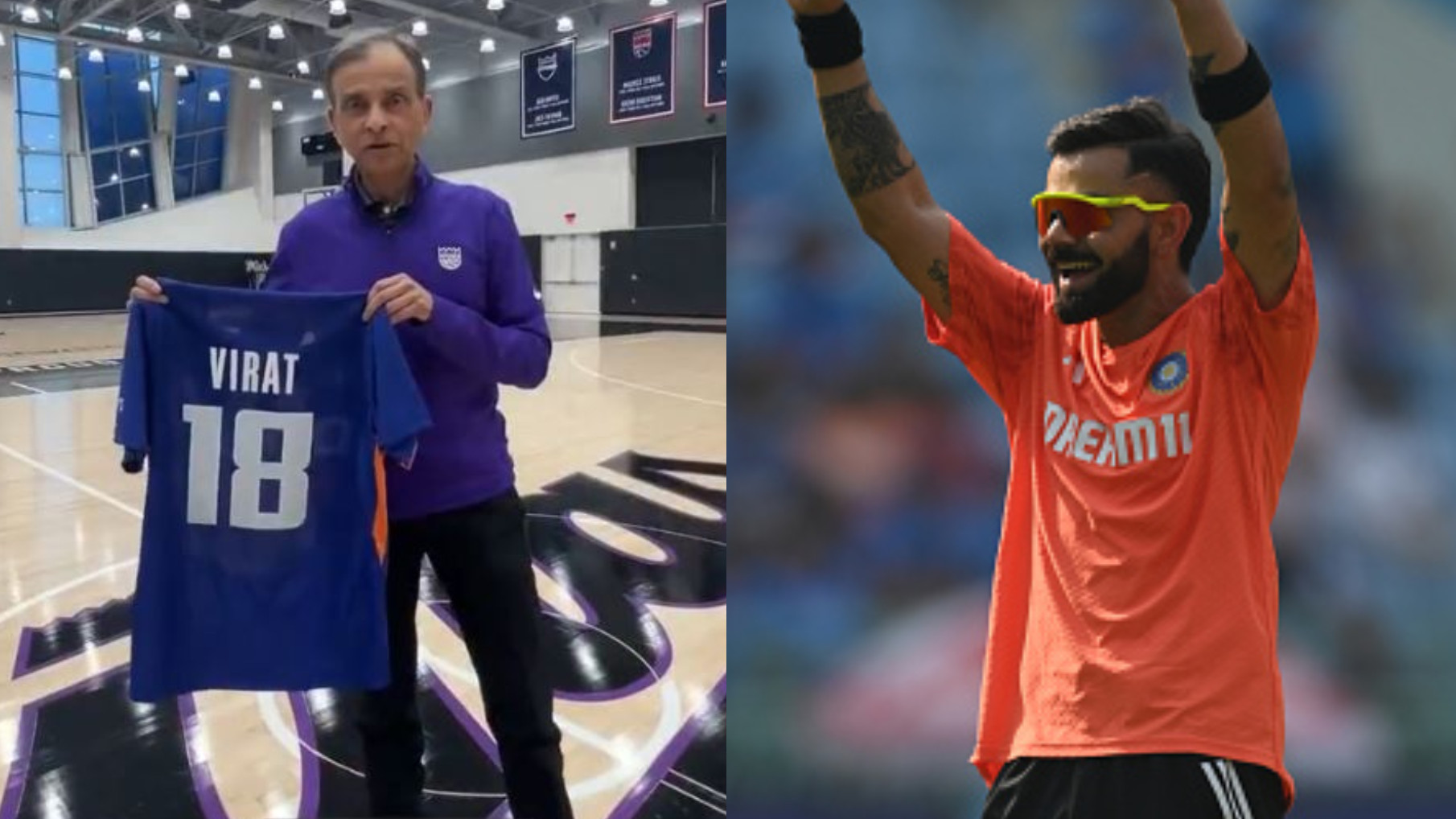 CWC 2023: WATCH- “I'm hoping to see you soon”- NBA team Sacramento Kings’ owner reveals special Virat Kohli jersey