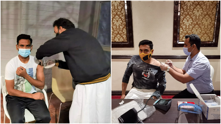 Pakistan cricketers getting vaccinated | PCB/Twitter
