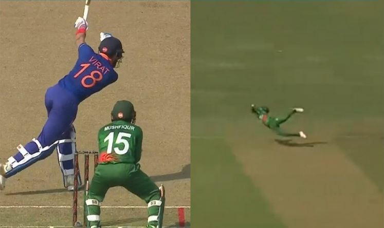 Kohli fell to a brilliant catch from Litton Das | Twitter