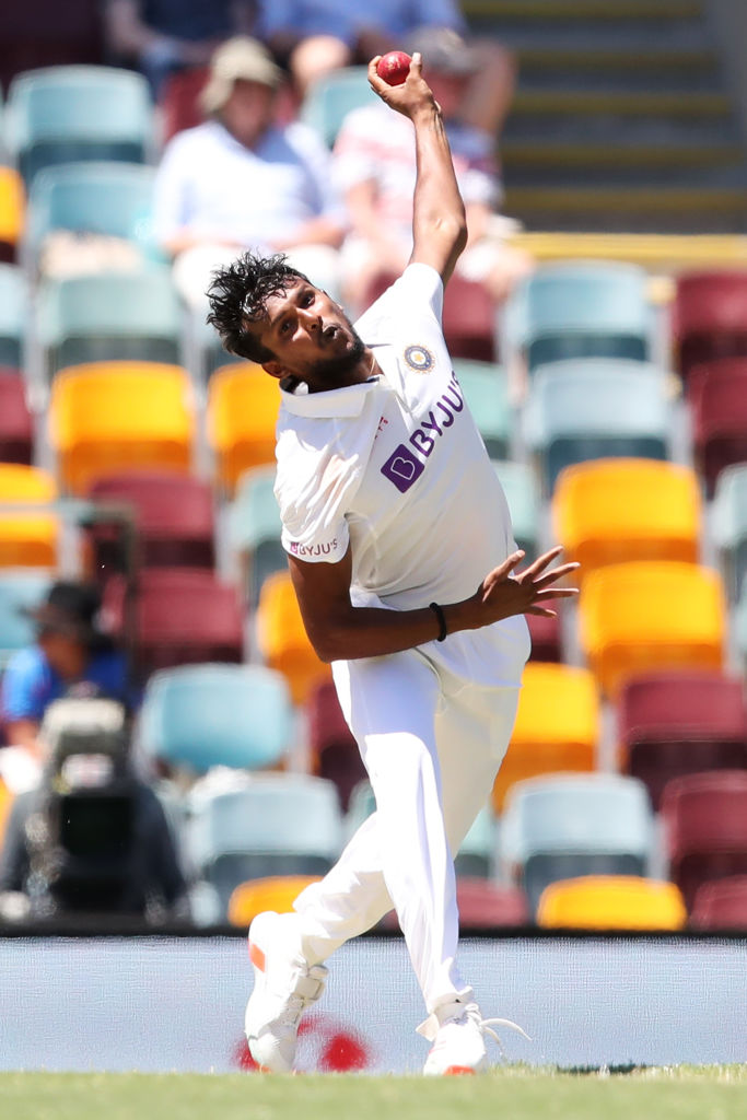 T Natarajan bagged two wickets on the first day of the fourth-Test match | BCCI Twitter