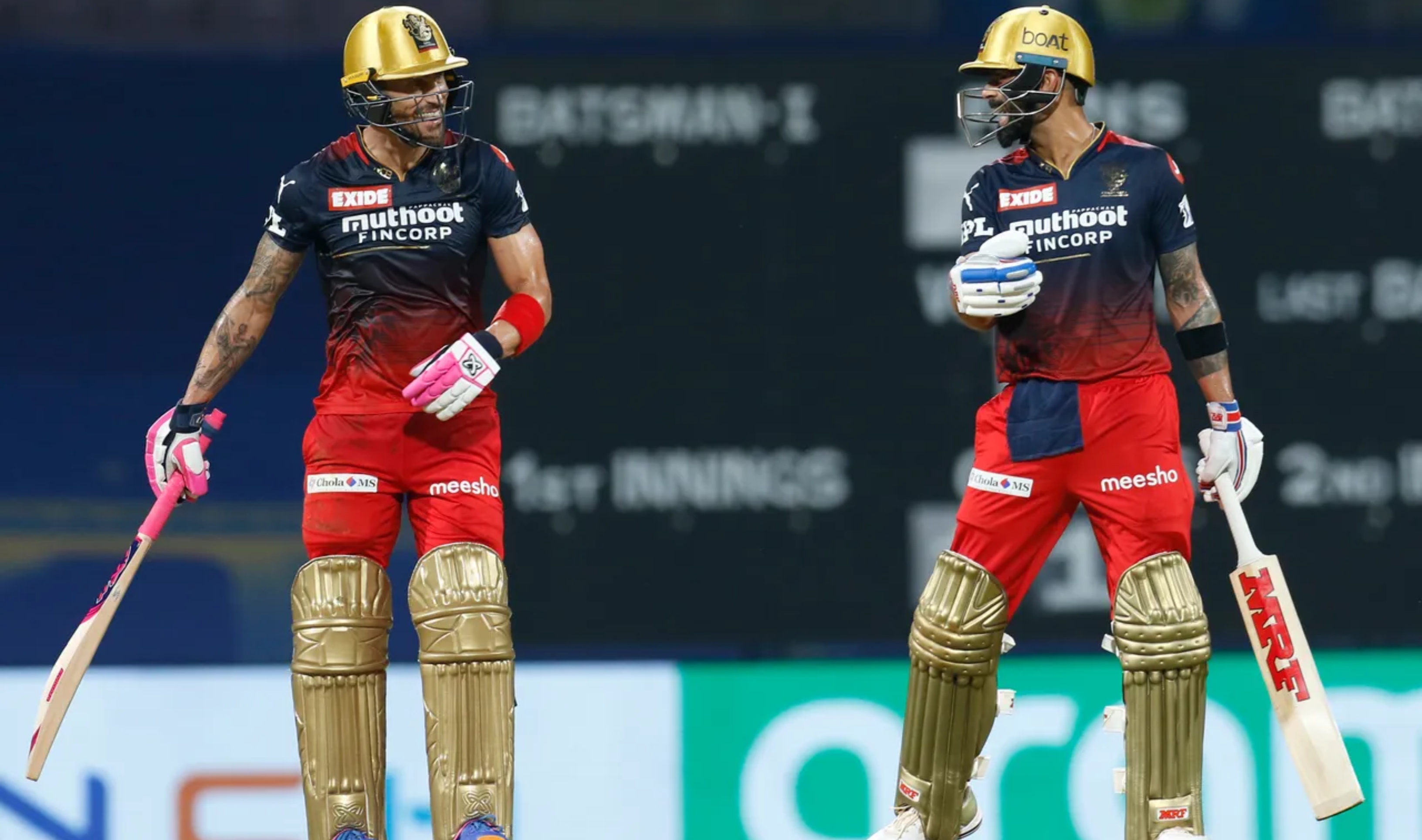 Faf du Plessis and Virat Kohli added 118 runs for the second wicket | BCCI/IPL